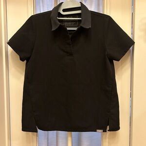 Figs Black Polo Size XXS EUC